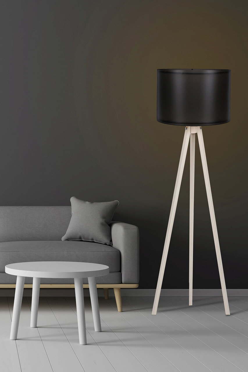Lampadar, Opviq, 390FLH1119, Negru / Crem - imagine 5